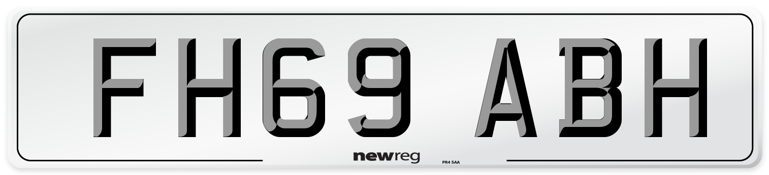FH69 ABH Number Plate from New Reg